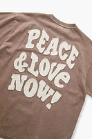 T-shirt avec empiÃ¨cement Peace & Love Now