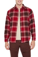 Collared Plaid Flannel Shirt