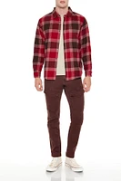 Collared Plaid Flannel Shirt