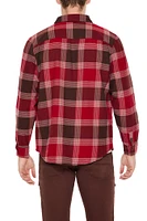 Collared Plaid Flannel Shirt