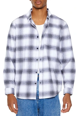 Plaid Flannel Button-Up Top