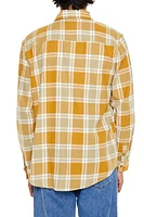 Plaid Long Sleeve Button-Up Top