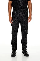 Textured Slim-Fit Mid-Rise Pant