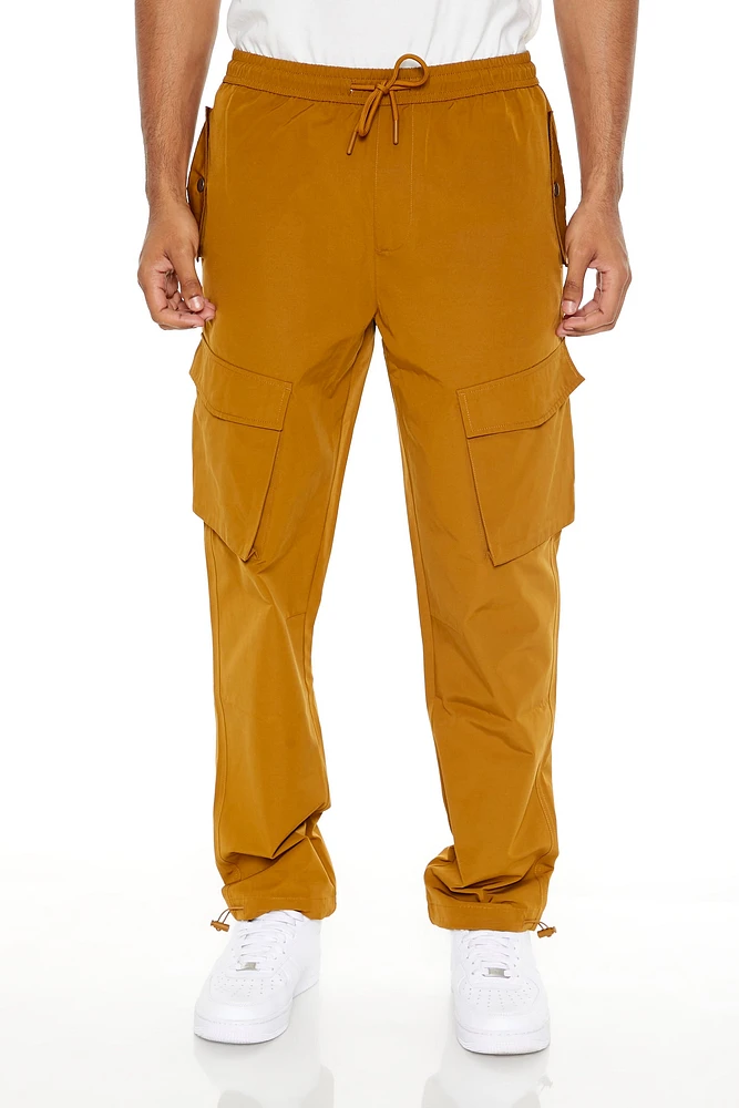 Pantalon cargo mince Ã  taille coulissante