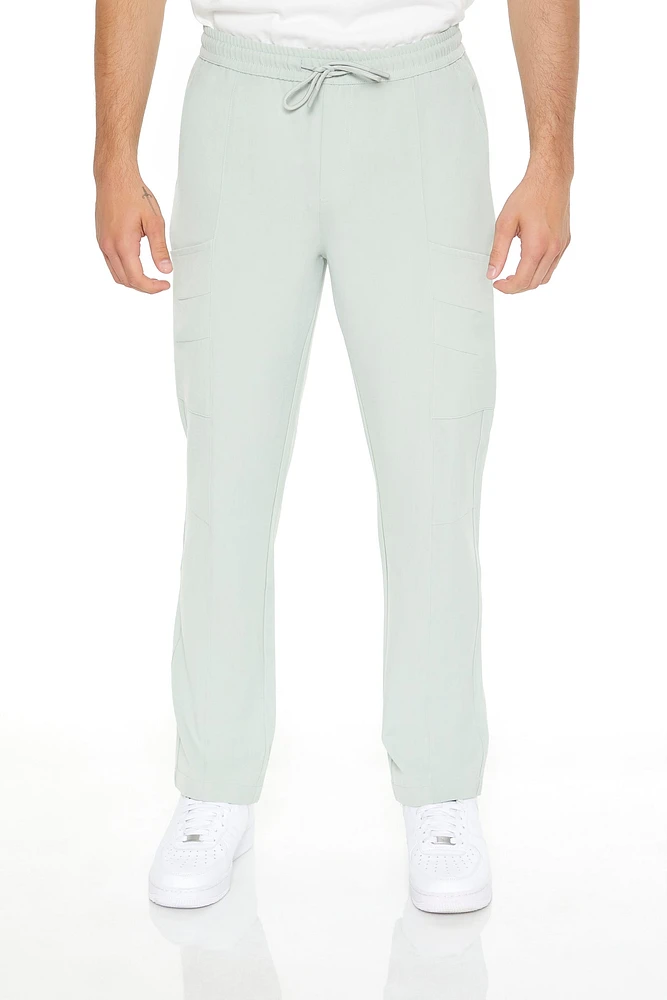 Pantalon cargo mince avec taille coulissante