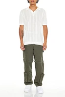 Convertible Mid Rise Straight Leg Cargo Pant