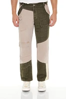 Striped Colorblock Cargo Jean