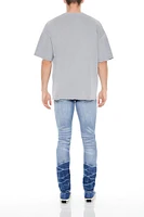 Distressed Acid Wash Skinny Jeans