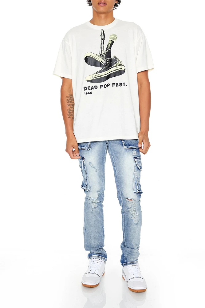 Distressed Slim Cargo Jean