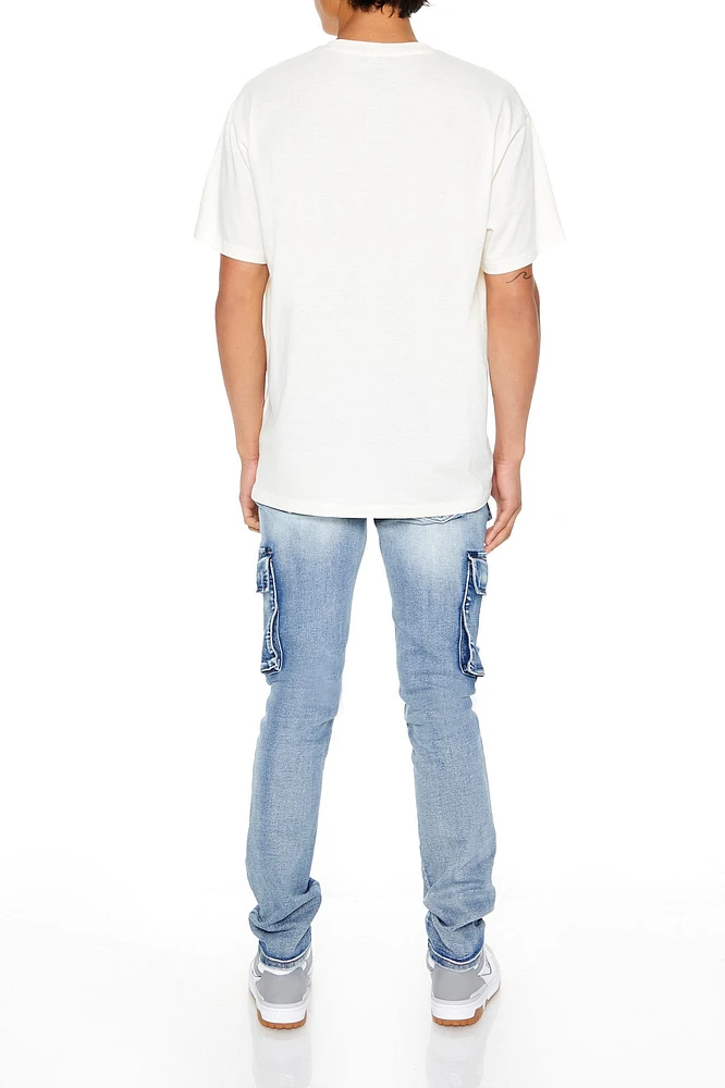 Distressed Slim Cargo Jean