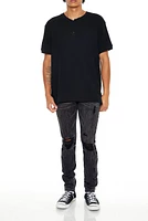 Mid Rise Distressed Skinny Jean