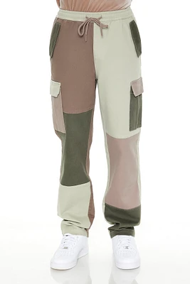 Pantalon cargo avec blocs de couleurs