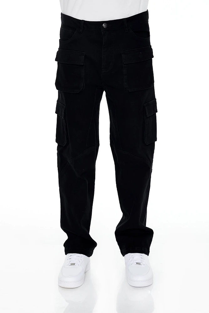 Straight Leg Twill Cargo Pant