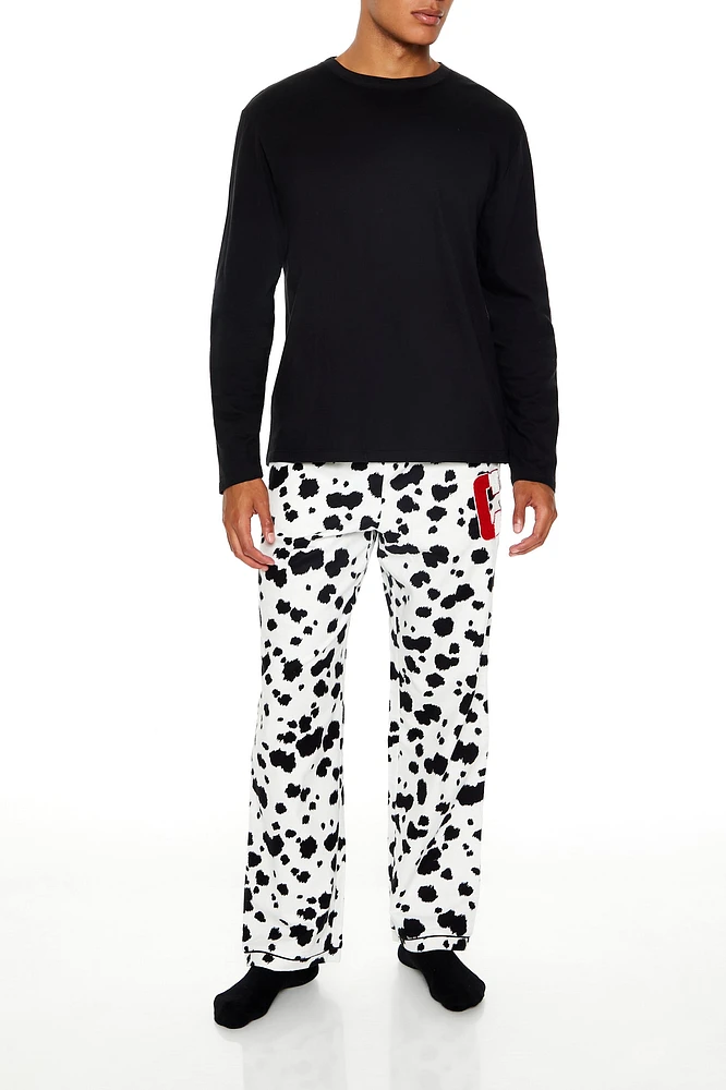 Disney Villains Dalmatian Chenille Patch Pajama Pant