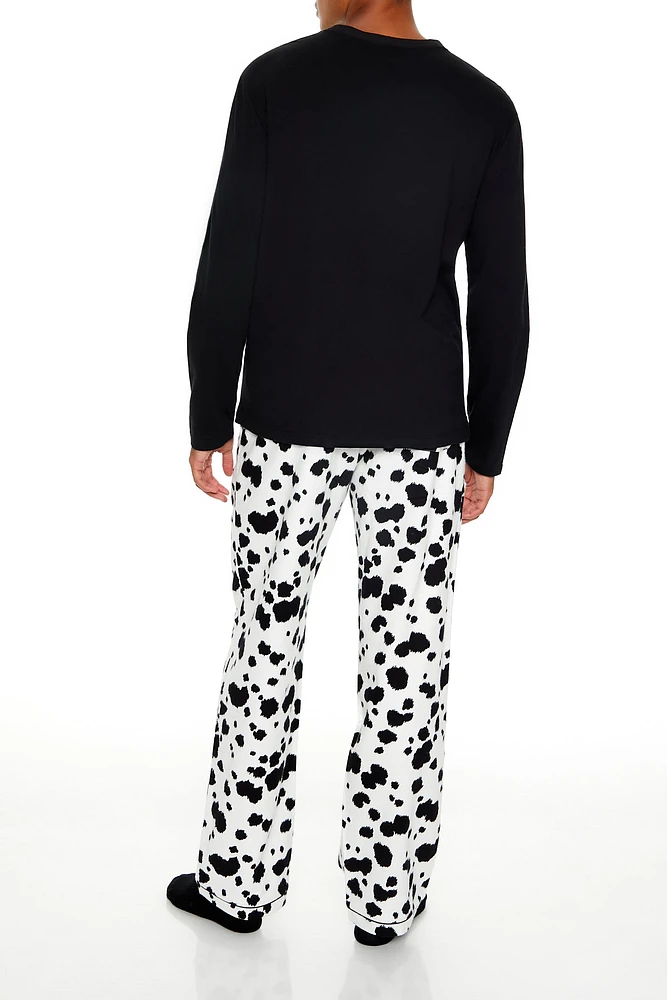 Pantalon de pyjama avec empiÃ¨cement Disney Villains Dalmatian en chenille