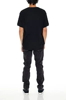 Mid Rise Frayed Slim Fit Jean