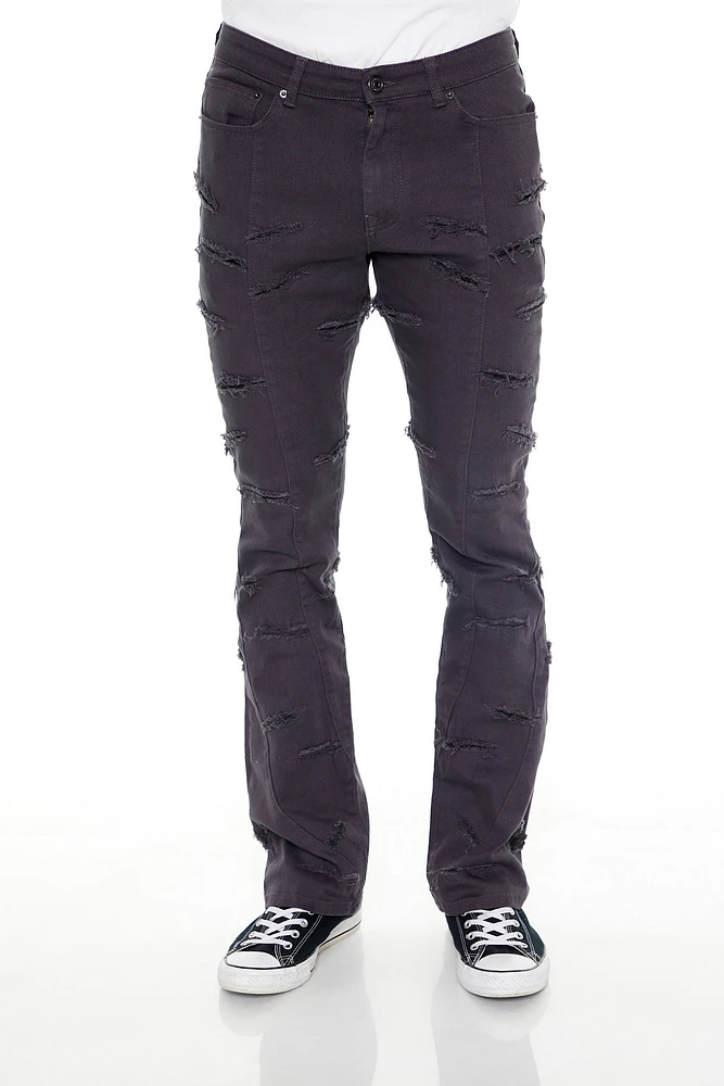 Mid Rise Distressed Skinny Jean