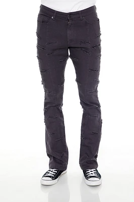 Mid Rise Distressed Skinny Jean