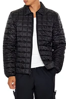 Quilted Zip-Up Bomber Jacket