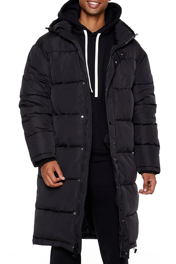 Hooded Longline Puffer Jacket