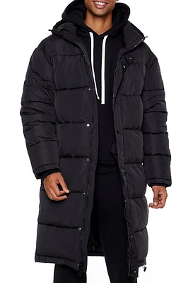 Hooded Longline Puffer Jacket