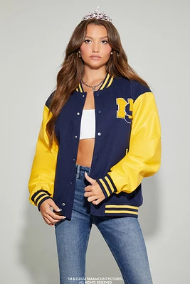 Blouson Letterman avec empiÃ¨cement Mean Girls en chenille