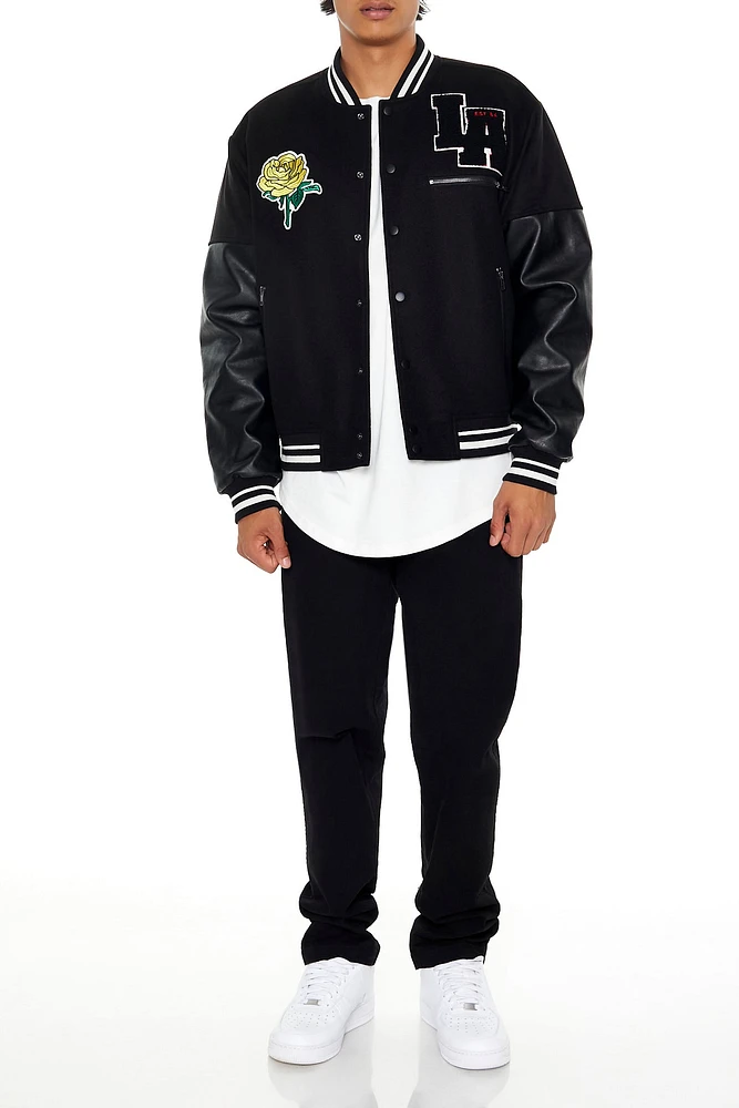 LA Chenille Patch Varsity Jacket