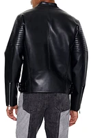 Faux Leather Moto Jacket