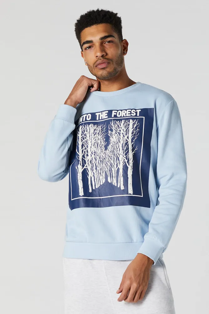 Into the Forest Graphic Crew Neck Sweatshirt