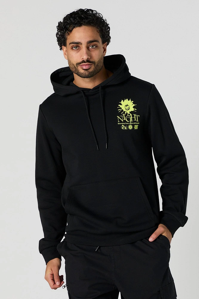 Night Graphic Fleece Hoodie