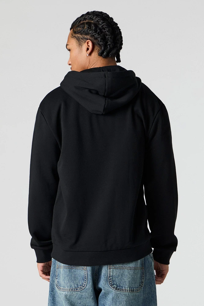 House Graphic Fleece Zip-Up Hoodie