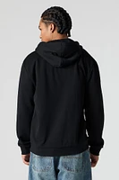 House Graphic Fleece Zip-Up Hoodie