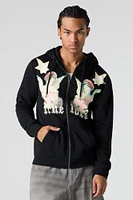 True Love Graphic Fleece Zip-Up Hoodie