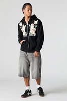 True Love Graphic Fleece Zip-Up Hoodie