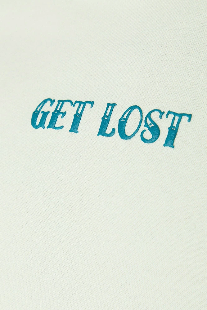 Get Lost Graphic Fleece Hoodie