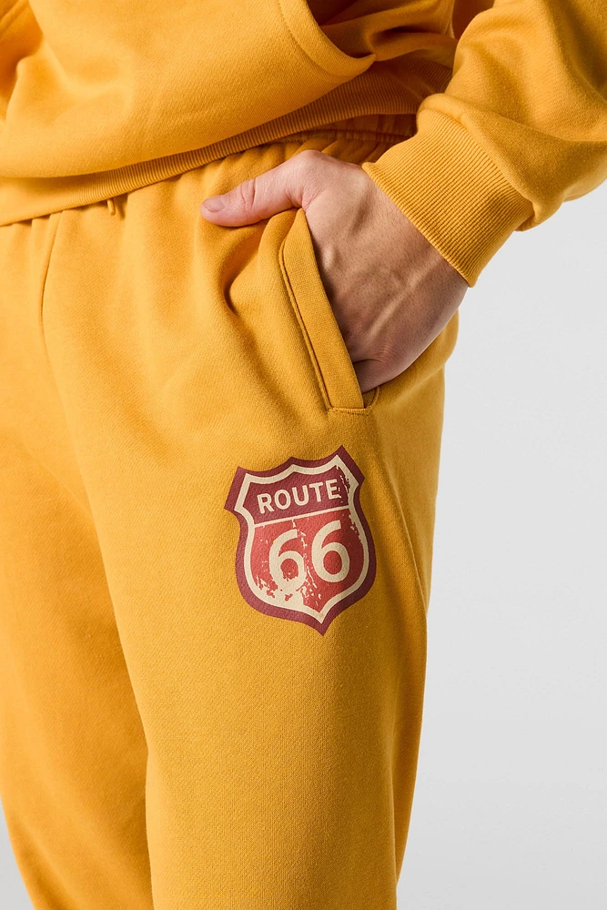 Route 66 Graphic Fleece Jogger