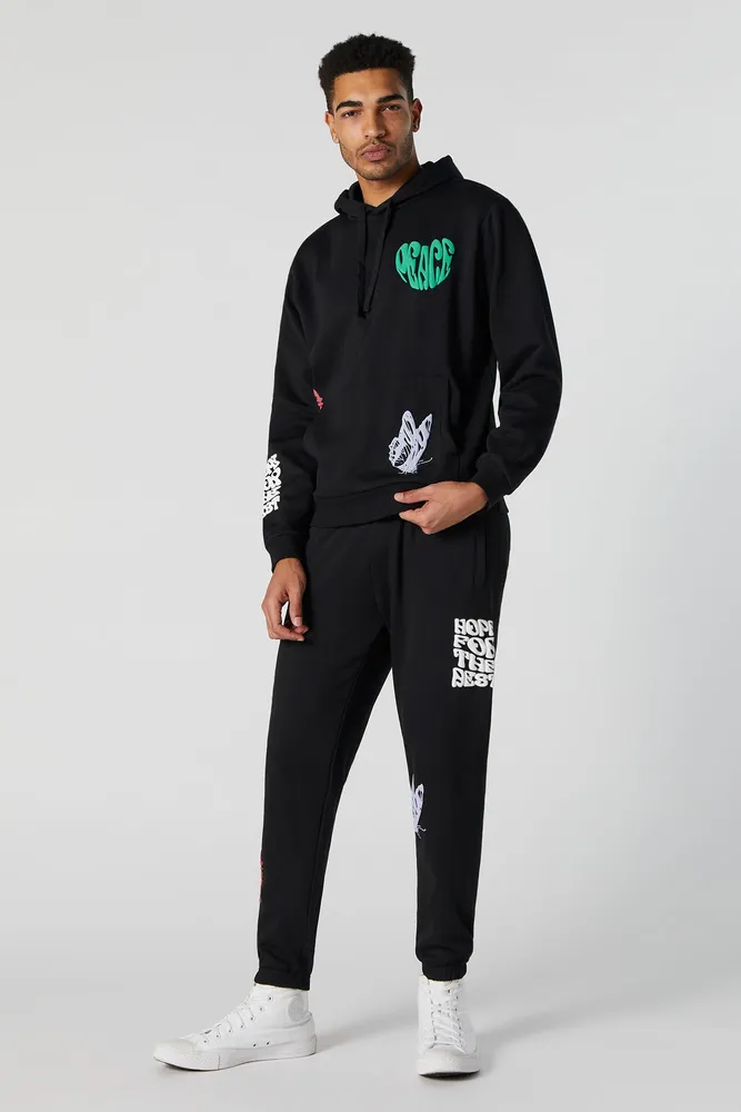 Peace Graphic Fleece Jogger