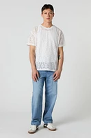 T-shirt orné de dentelle