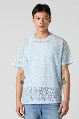 Lace Design T-Shirt