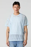 Lace Design T-Shirt