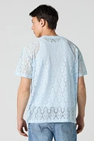 Lace Design T-Shirt