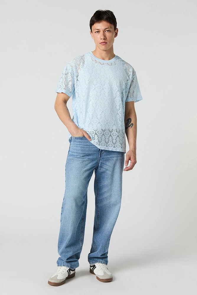 Lace Design T-Shirt