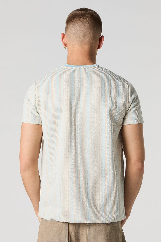 Textured Striped T-Shirt