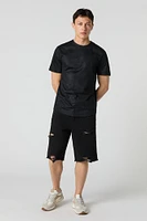 Faux Suede T-Shirt
