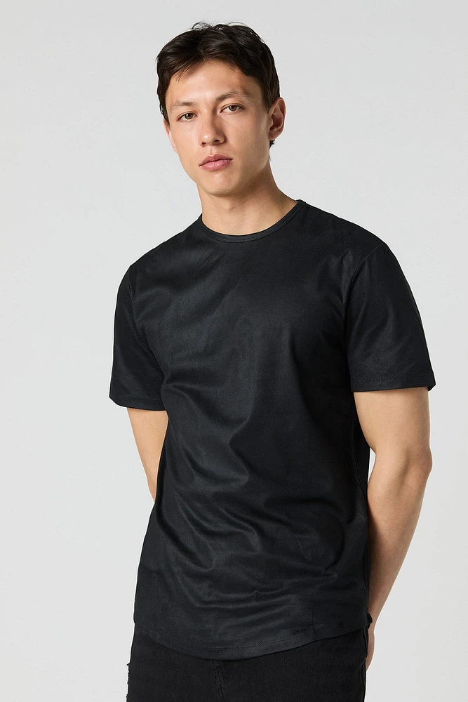 Faux Suede T-Shirt