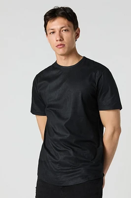 Faux Suede T-Shirt