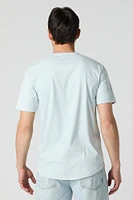 T-shirt orné de similisuède