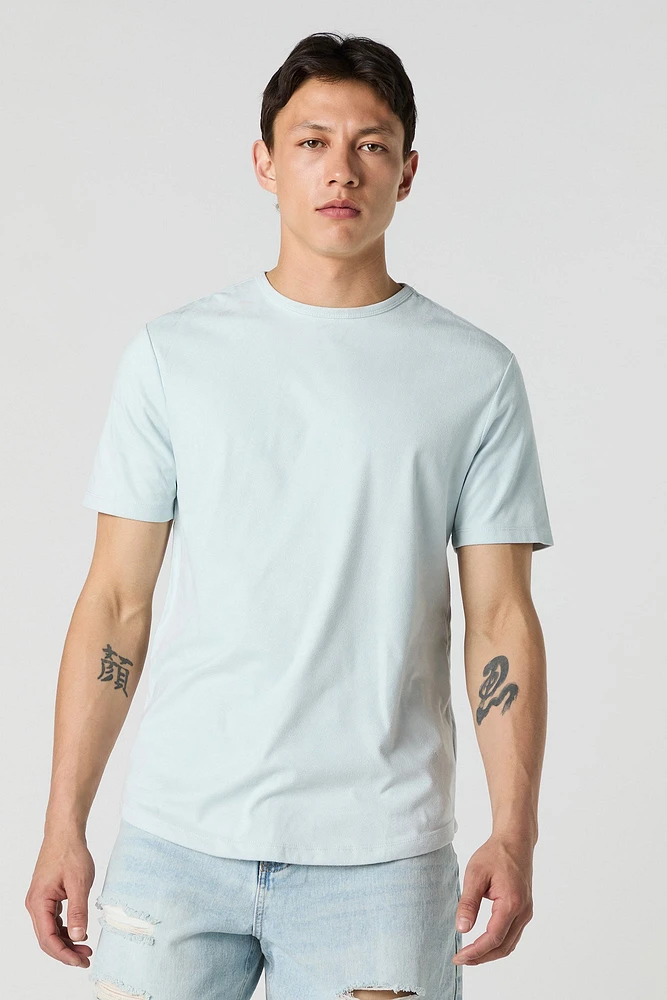 T-shirt orné de similisuède