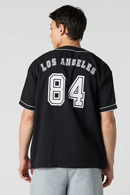 LA Embroidered Jersey Top
