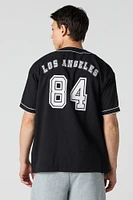 LA Embroidered Jersey Top